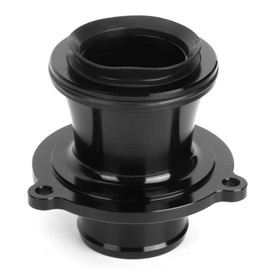 Acouto Turbo Muffler Black,Aluminum Alloy Turbo Muffler Delete Car Modified Parts Fit for Seat 1.8T 2.0T TSI EA888