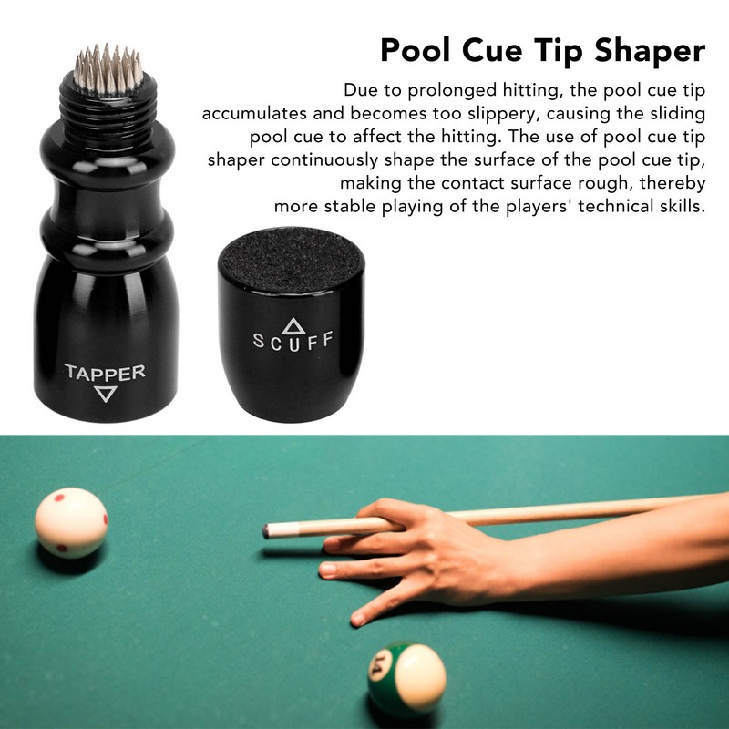 3 in 1 Pool Cue Tip Shaper Billiard Cue Tip