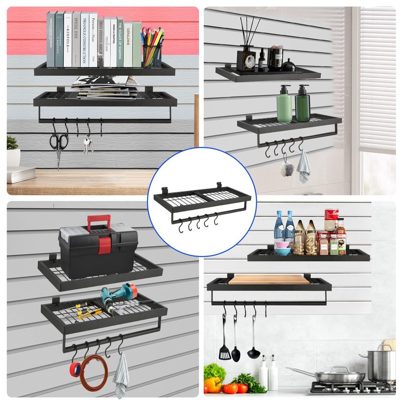 Slatwall Shelves, Garage Wall Shelving, Slatwall Accessories, Heavy Duty Storage