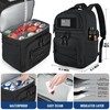 MOZETO Lunch Cooler Backpack Double Deck Lunch Box Backpack Insulated