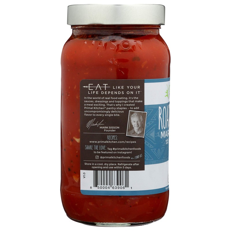 Primal Kitchen Marinara Sauce, Roasted Garlic, 24 oz