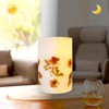 Rose Flameless Candle D4 x H6, Battery Operated Large Candle