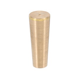 PATIKIL Solid Brass Stopper, 3/8" Brass Tube Stoppers Tapered Shaped Lab Plugs for Sealing Copper Pipes HVAC Refrigeration Equipment, 1 Pcs