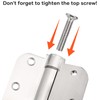 3.5'' Self-Closing Door Hinges, 3.5 Inch x 3.5 Inch Spring