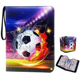 Trading Card Album Football, Football Collector Album Cards, 50 Pages, Capacity for 400 Cards, Scrapbook Football Cards, Football Cards Capacity, Football Cards Folder Collection Book
