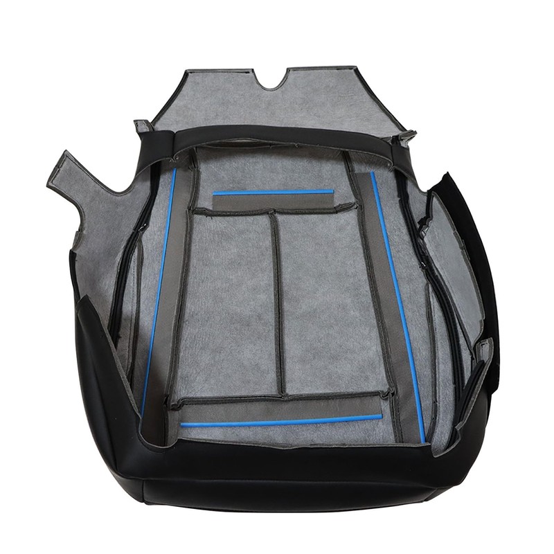 NLQR Front Driver Side Bottom Replacement Seat Cover Black Microfiber