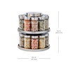 Kamenstein 20 Jar Revolving Spice Rack with Integrated Tool Caddy,