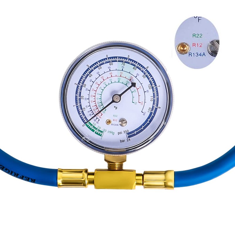 R134a Refrigerant Charging Hose to Refrigerator, AC Recharge Hose, Can