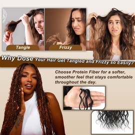Senegalese Twist Crochet Hair with Curly Ends for Black Women 30Inch 1B