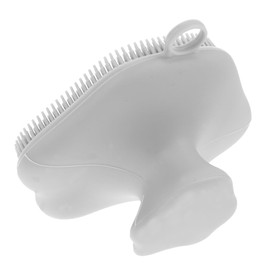 PACKOVE Silicone Facial Cleansing Brush Manual Exfoliator for Deep Skin Cleanse Gentle Sensitive Skin for Women Friends Safe Practical Makeup Removal Tool Grey