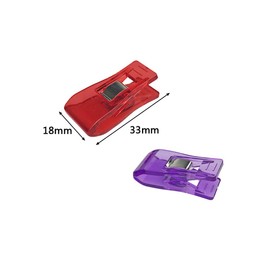 PRO-PARTY Temporary Fastening Clips, Plastic, Sewing Supplies, Convenient Goods, 60 Pieces, 6 Colors, 10 Count