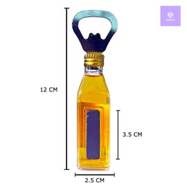 Magnetic Beer Bottle Opener Figure Beer Bottle Bar Refrigerator Decor Unique Birthday Gifts Collection (BLACK LABEL)