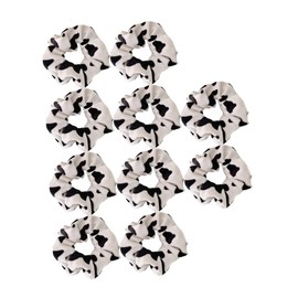Gatuida 10pcs Cow Pattern Hair Scrunchies Elastic Hair Ties for Lightweight and Comfortable for Daily Use for Parties Weddings and Casual Outfits