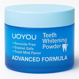 Teeth Whitening Powder, Dentist Approved-Repair Enamel & Sensitivity-Free Whitening Tooth Powder, 6 Month Supply, Tea, Coffee, Wine & Smoking Stains Remover, Peroxide Free, Cool Mint Flavor