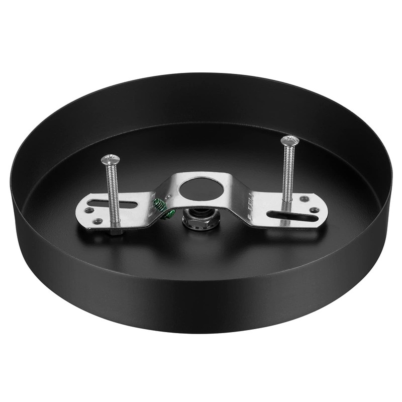 Canomo 6 Inch Black Ceiling Lighting Canopy Kit Ceiling Plate