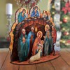 Orthodox Nativity Scene with Angels Décorative Set by G. Debrekht
