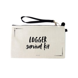 Gifts or Presents for Loggers, Logger Survival Kit, Novelty Bag for Cosmetic Makup Bags, Pencil Case, Travel Organiser Zipper Pouch - cb1848