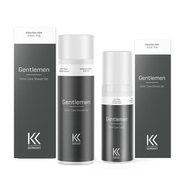 Gentlemen Intim Pflege Set mit Showergel & Creme, Intim-Care Shower Gel & Cream Set - für den Mann - vom Urologen (Experte für Intimpflege) entwickelt und betreut -Dr. K. Cosmetics
