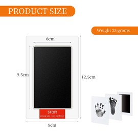 3-Piece Paw Print Set Dog, Baby Gifts, Footprint Baby, Handprint Set, Newborn, Baby Footprint Set, Footprint Set, Paw Print Cat, Multifunctional for Home, Beautiful Memories