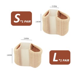 4 Hole Toe Orthosis Toe Straightener Gel Fiber Toe Corrector Hallux Valgus Toe Splitters Double Hole Toe Orthosis