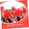 IWOWHERO 50Pcs Handheld China Flags Durable Five Star National Flags