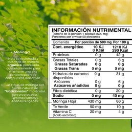 Suplemento Alimenticio Vitam. C Moringa  Té Verde Biosuple                                                                                            