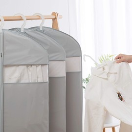 Garment Bags for Travel, 50'' Garment Bags for Hanging Clothes, Suit bag (Set of 2, 23.3'' X 50'')