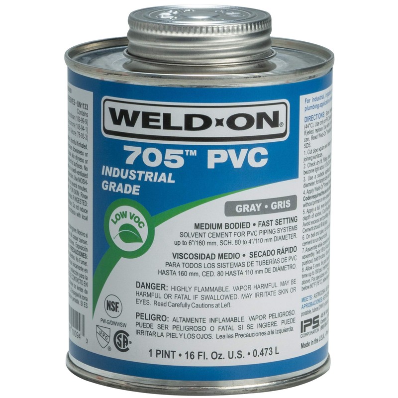 Weld-On 10094 705 Industrial Grade PVC Medium-Bodied High Strength Solvent