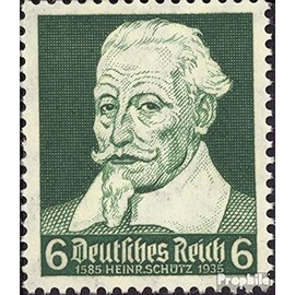 Prophila Collection German Reich 573 Stamped 1935 Shooter, Bach, Handel Celebration (Stamps for Collectors) Music/Dance