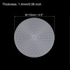 sourcing map 15pcs 11.5cm Plastic Mesh Canvas Sheet 13 Count