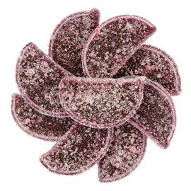 NY Spice Shop Grapes Fruit Slices Candy - 3 Pound Citrus Flavor Chewy Jelly Fruit Slices Candy - Old Fashioned Sliced Grapes Fruits Gummies - Gummies Fruits Snacks for Holiday Snacks & Gifts