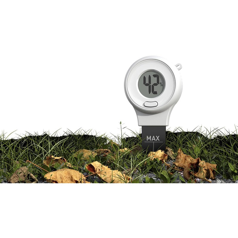Royal Gardineer Bodenfeuchtemessgeräte: 6er-Set Digitale Boden-Feuchtigkeitsmessgeräte für Pflanzen, LCD (LCD-Bodenfeuchtigkeits-Messer,
