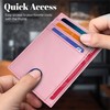 AMEHA Minimalist Slim Wallet for Men Front Pocket Genuine Leather