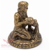 Solid Brass Amber Figurine Aquarius Astrology Zodiac sign Horoscope IronWork