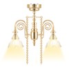 Toyvian Mini Chandelier for Dollhouse: 1/12 Scale Dollhouse Ceiling Light
