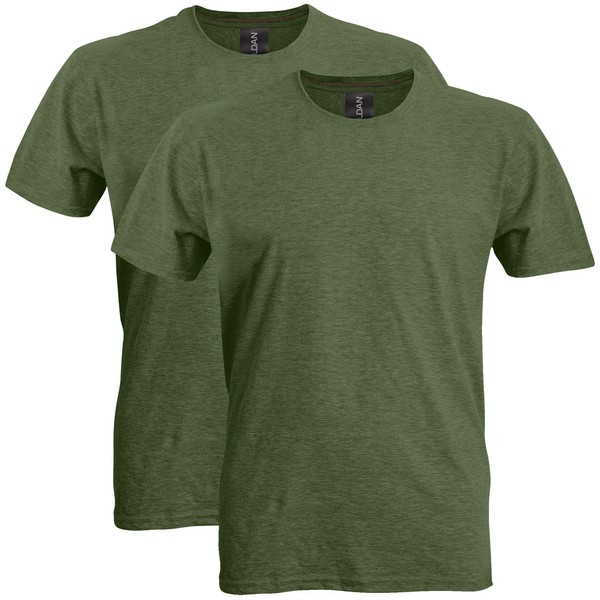 Gildan Adult Softstyle Cotton T-Shirt, Style G64000, Multipack, Heather Military