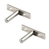 2Pcs Floating Shelf Brackets 2 Inch Invisible Shelf Supports Hidden