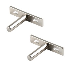 2Pcs Floating Shelf Brackets 2 Inch Invisible Shelf Supports Hidden Shelf Brackets for Wall Mounted Decoration Cabinet Furniture Shelf Support