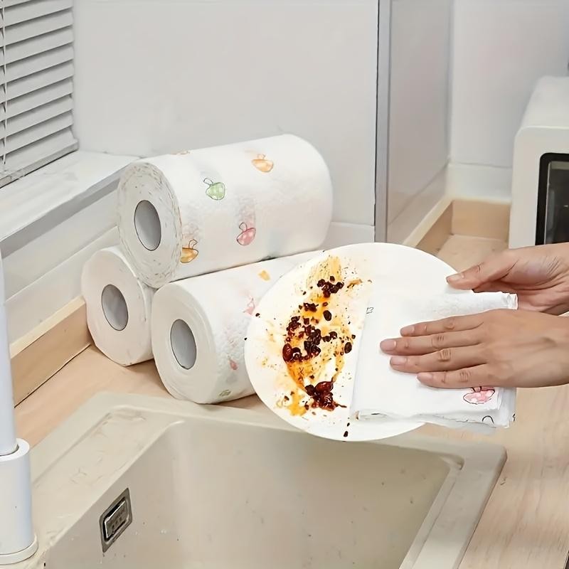 50/100/200/400pcs Disposable Cleaning Wipes | Non-woven PET Fabric Kitchen Towels,