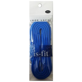 is-fit Shoe Laces WTR-5 TR Round, 47.2 inches (120 cm), Blue