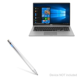 BoxWave Stylus Pen Compatible with LG Gram 15.6" (15Z990) - AccuPoint Active Stylus, Electronic Stylus with Ultra Fine Tip for LG Gram 15.6" (15Z990) - Metallic Silver