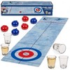 MIJOMA Drinking Game, Table Football & Table Curling, Includes Play