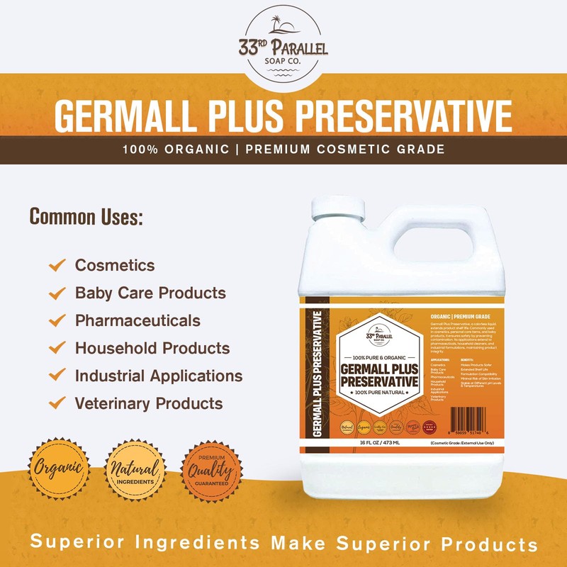 GERMALL Plus Preservative Liquid (2 oz) Paraben-Free; Formaldehyde-Free; Water &