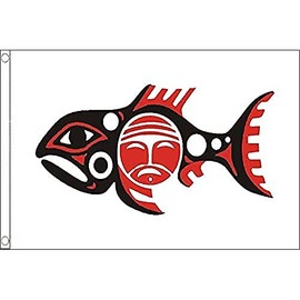 AZ FLAG CHINOOK INDIAN NATION FLAG 3' x 5' - CHINOOKAN PEOPLES FLAGS 90 x 150 cm - BANNER 3x5 ft