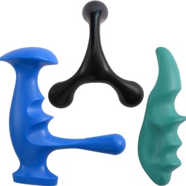 3 Stück Triggerpunkt Massagegerät Massage Set,Triggerpunkt Drücker Triggerdinger,Massagegerät Nacken, Back Massager, Nackenbuckel Weg, Massage Gerät für Rücken Nacken