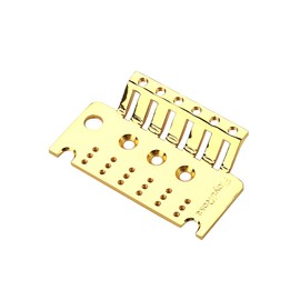 RuiJOTWAT 6 String Tremolo Bridge Plate Replacement Parts For Electric Guitar Tremolo System Bridge Gold