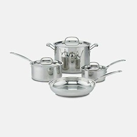 Chef's Stainless Steel 7 Piece Cookware Set 77-7P1 Pots and pans set Kitchen cookware sets Cookware sets Pots and pans Pots and pans set nonstick Kitchen set Pans for cooking Pot and pan set