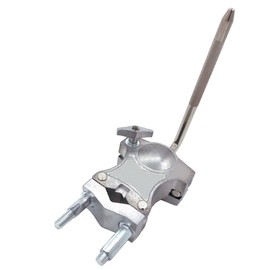 TUOREN Single L Rod Mount Clamp Adjustable Tom Drum Rack Mount Clamp Metal L-Rod Cowbell Mounting Bracket Percussion Mount Holder for Tom Durm Set Parts Extension Clip Accessory Hardware