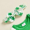 Dobeiokal St Patricks Day Baby Girl Outfit Green Long Sleeve