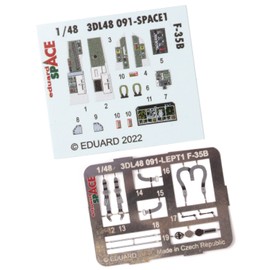 Eduard EDU3DL48091 1/48 Space Lockheed Martin F-35B Lightning 2 Interior 3D Decal Etched Parts Set (For Italeri) Plastic Model Decal